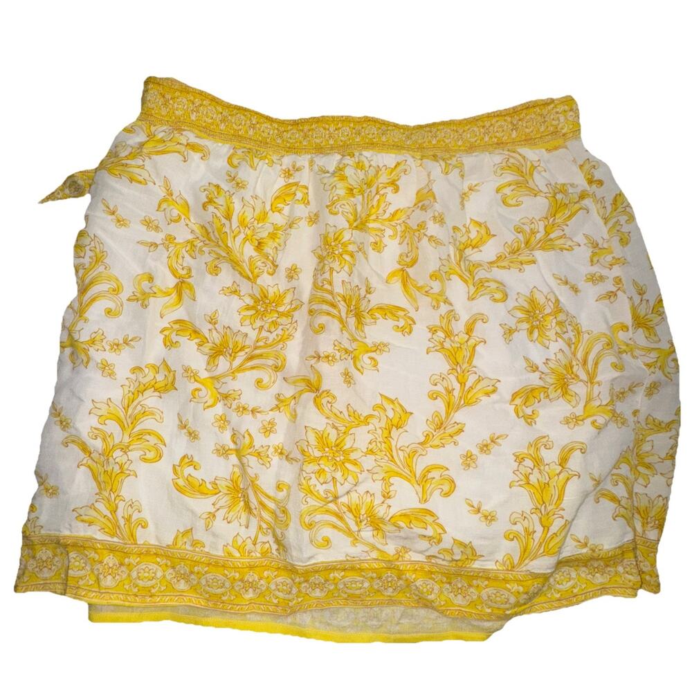 Boston Proper Scroll Print Linen Pull-On Wrap Sko… - image 5